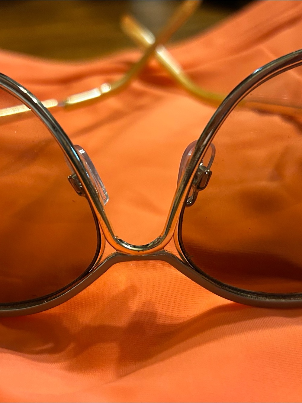 Women’s Oversized Round Sunglasses in Brown